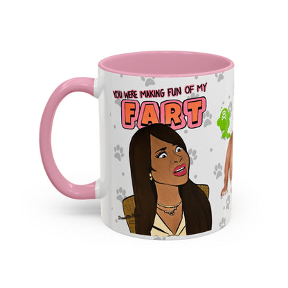RHOSLC Mary vs. Angie Farts, Ceramic Mug, (11oz, 15oz) Featuring Mary Cosby and Angie Katsanevas