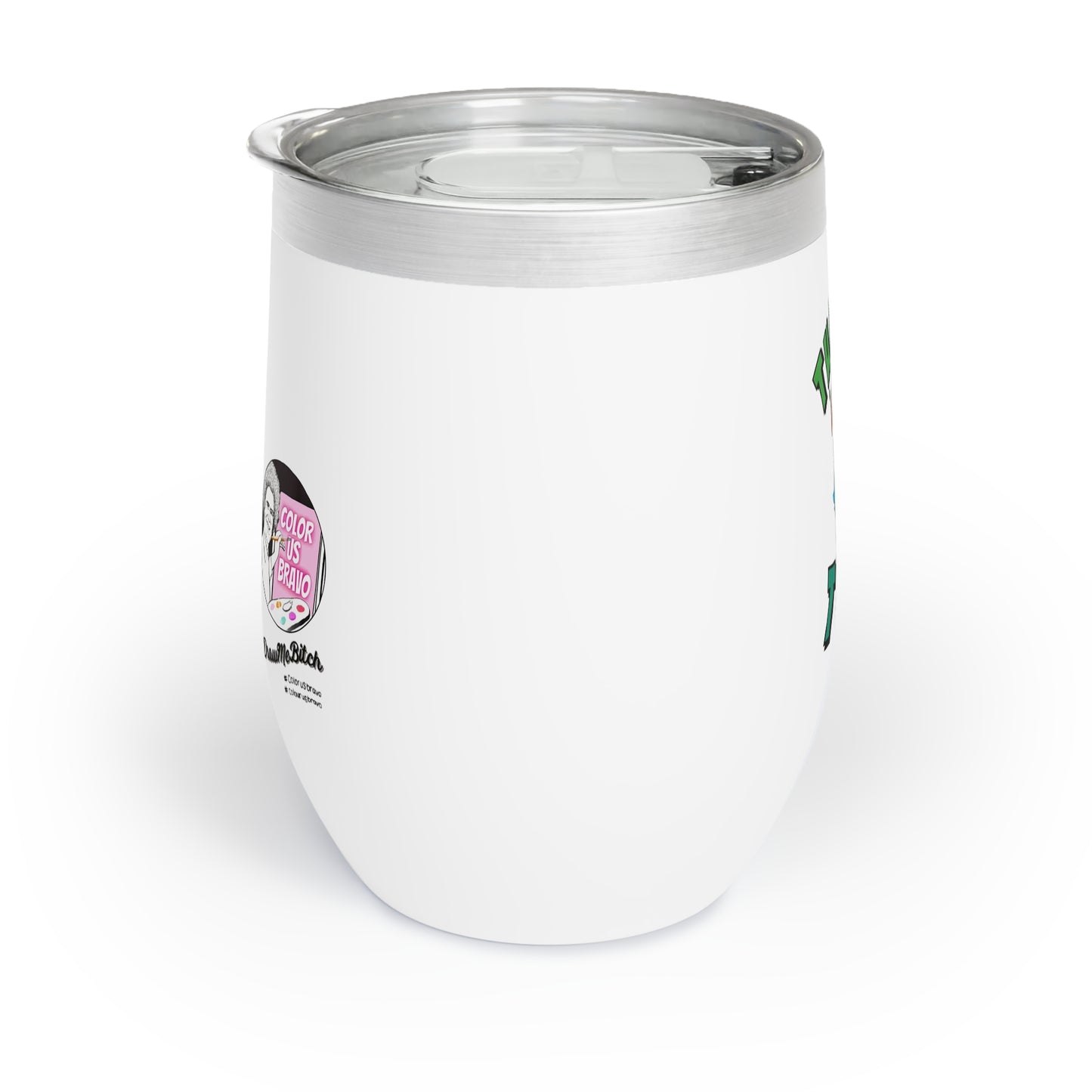 RHONY "Turtle Time", 12oz Wine Tumbler, featuring Ramona Singer