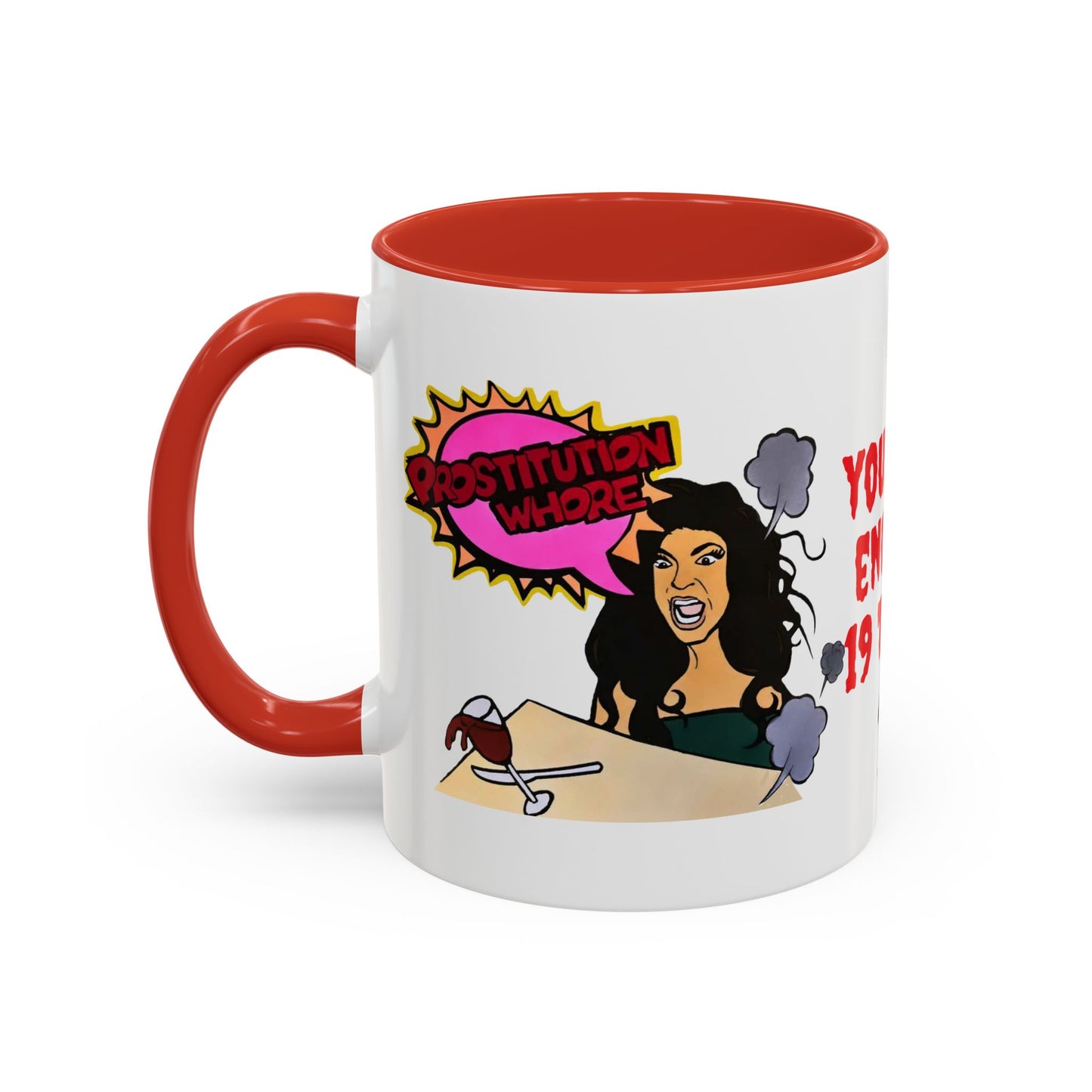 RHONJ "Prostitutions' Whore", Ceramic Mug, (11oz, 15oz) Featuring Teresa Giudice vs. Danielle Staub