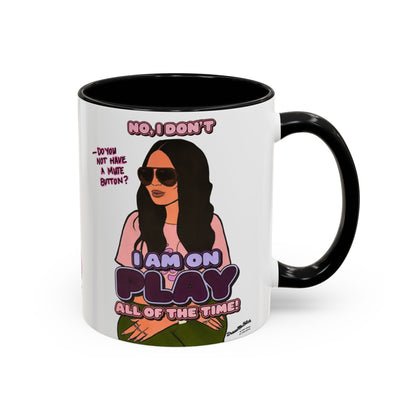 RHOSLC Lisa On Play, Ceramic Mug, (11oz, 15oz)  featuring Lisa Barlow