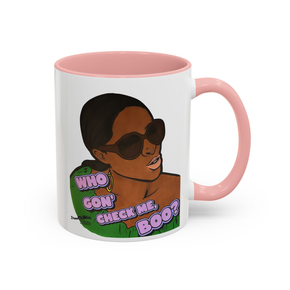 RHOA Sheree Who Gon Check Me Boo?, Ceramic Mug, Various Sizes & Colors, featuring Sheree Whitfield