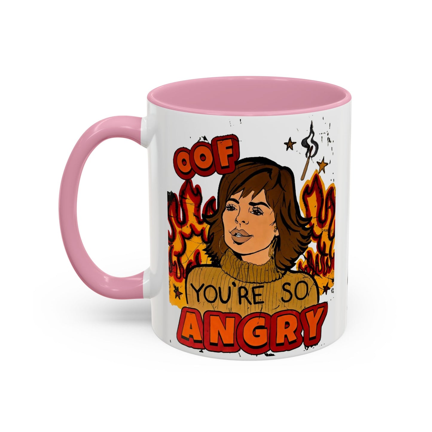 RHOBH, "OOF You're Angry" Ceramic Mug, (11oz, 15oz) featuring Lisa Rinna
