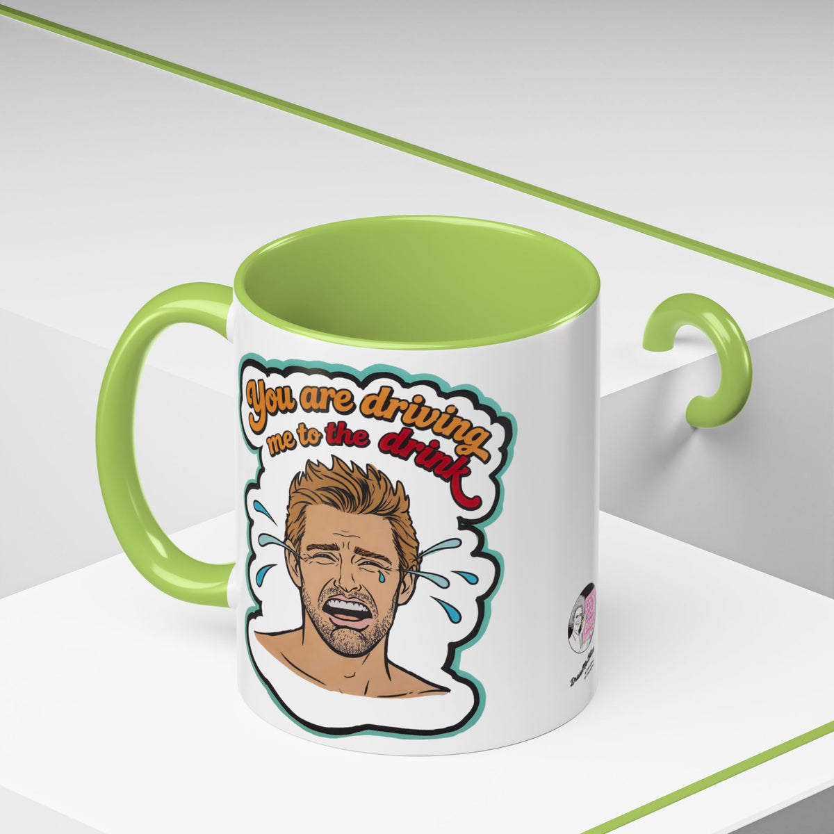 Summer House Kyle Driving to the Drink, Ceramic Mug, (11oz, 15oz) featuring Kyle Cooke