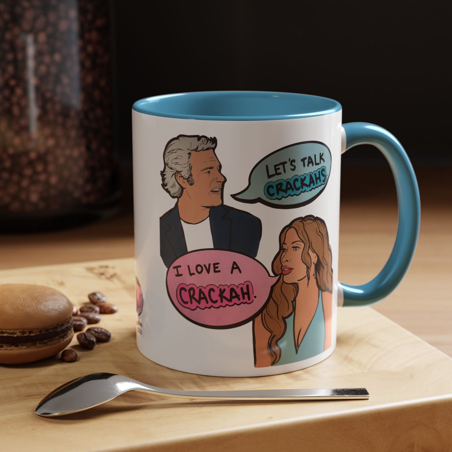 RHORI Alicia Loves a Cracka, Ceramic Mug, (11oz, 15oz) featuring Alicia Carmody & Andy Cohen
