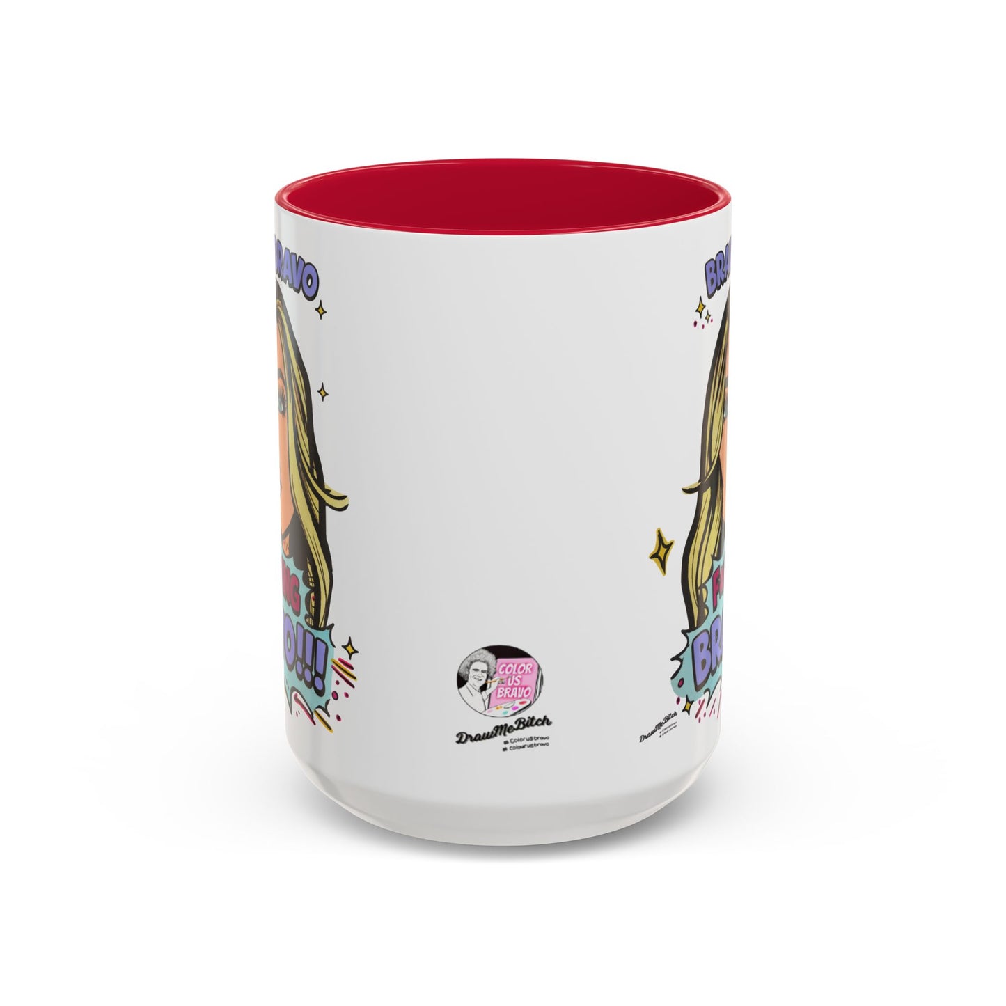RHOBH Denise Bravo Bravo Bravo, Ceramic Mug, Various Sizes & Colors, featuring Denise Richards