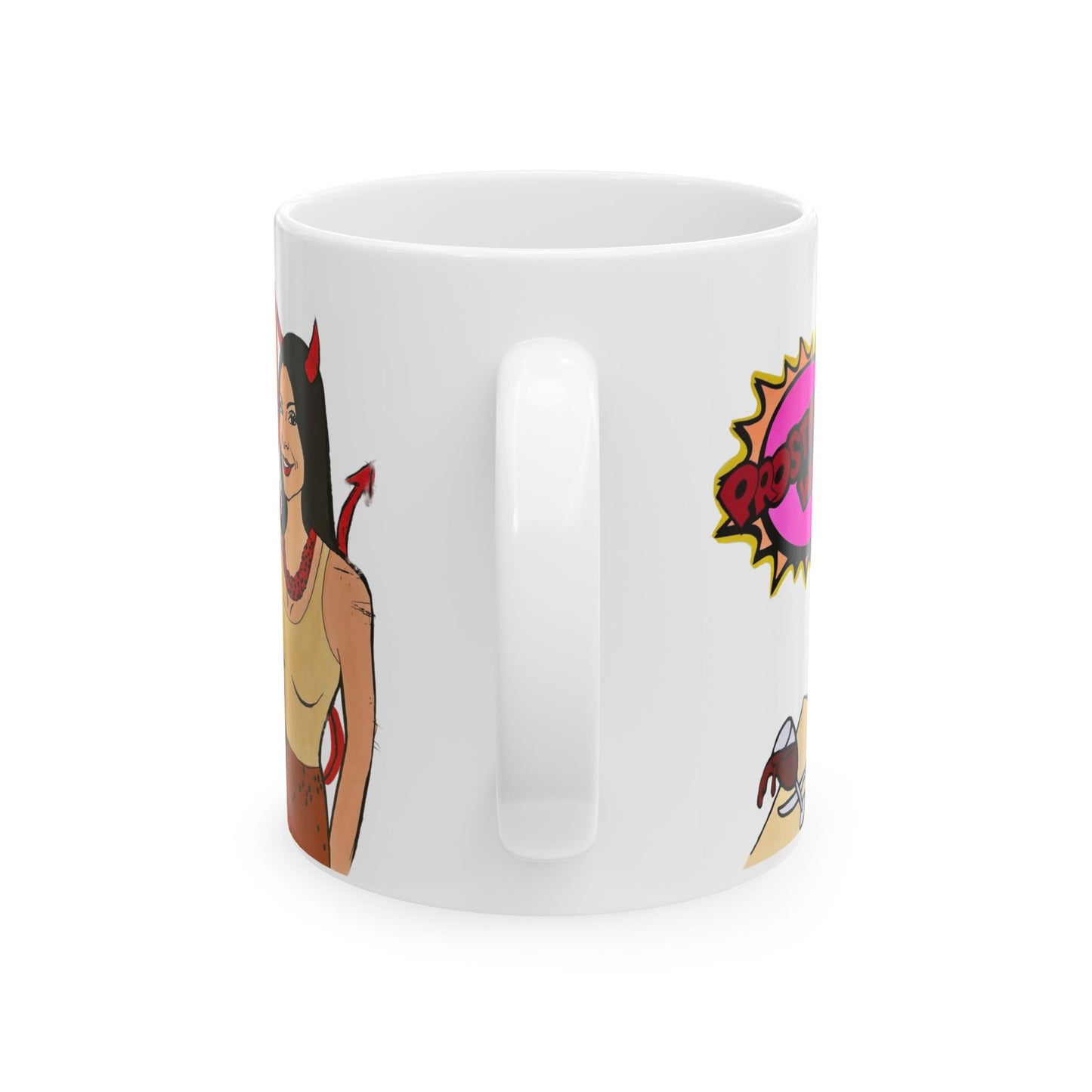 RHONJ "Prostitutions' Whore", Ceramic Mug, (11oz, 15oz) Featuring Teresa Giudice vs. Danielle Staub