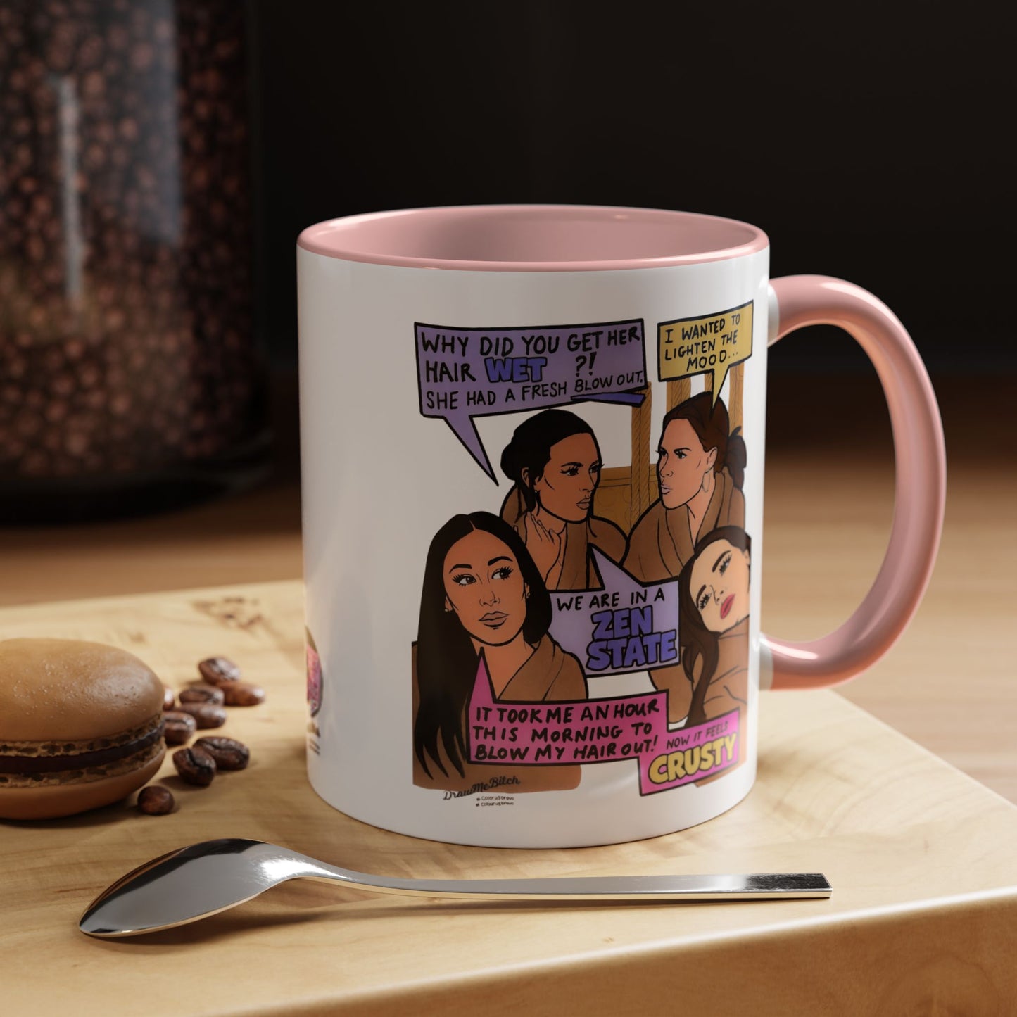 RHOSLC Zen State, Ceramic Mug, (11oz, 15oz)  featuring Lisa Barlow, Angie K, Britani Bateman, and Meredith Marks