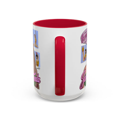 RHORI Alicia Loves Janes Fonda, Ceramic Mug, (11oz, 15oz) featuring Kelsey Swanson & Rosie Woods