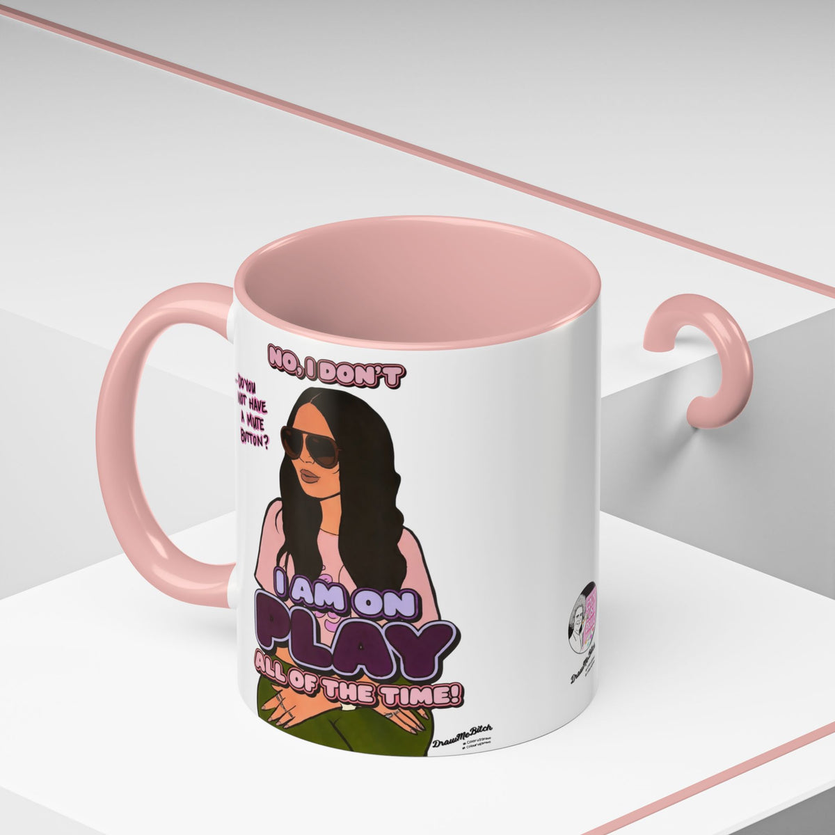 RHOSLC Lisa On Play, Ceramic Mug, (11oz, 15oz)  featuring Lisa Barlow
