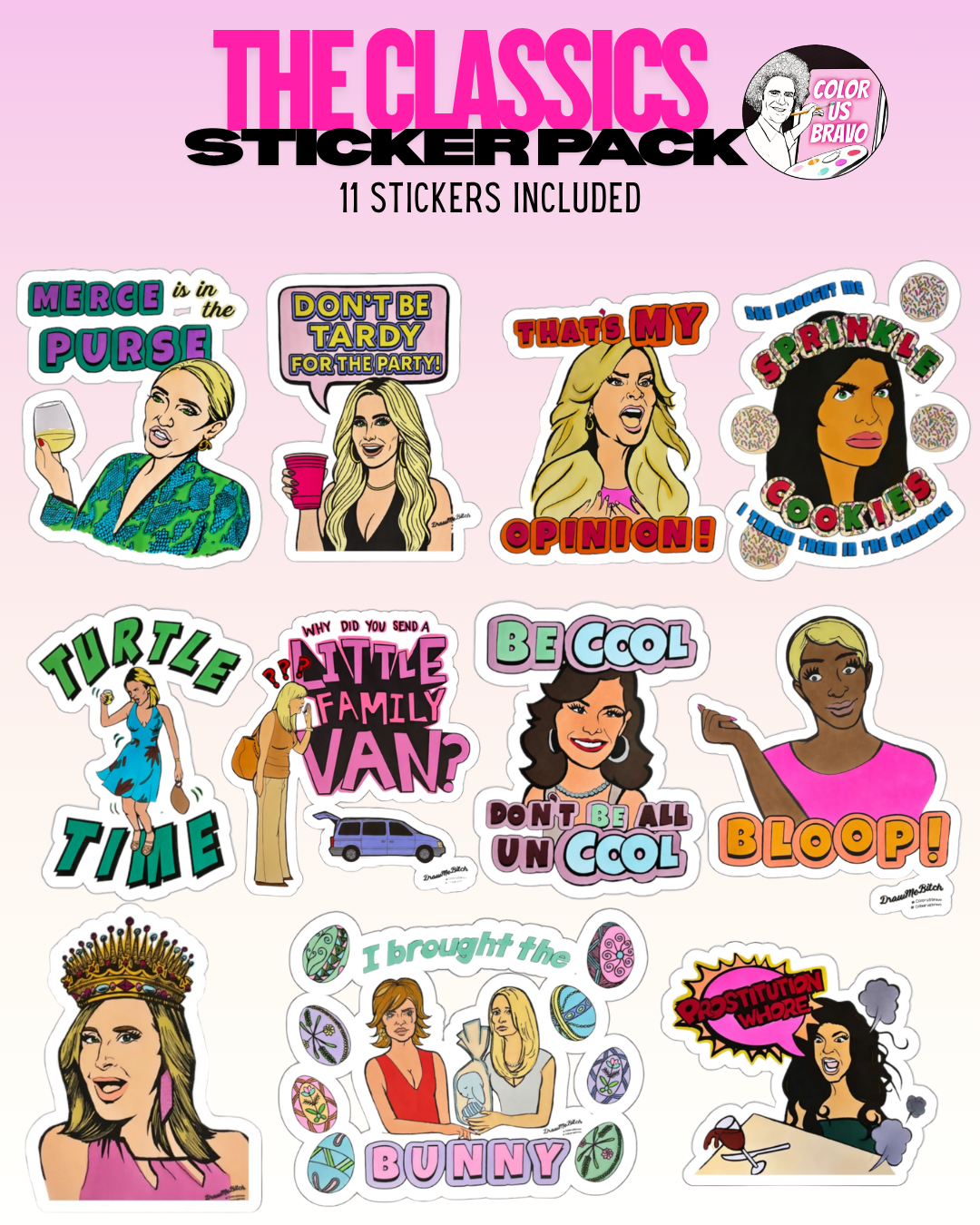 THE CLASSICS Sticker Pack, Set of 11