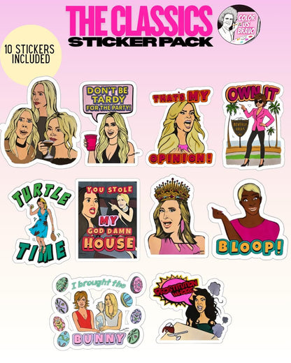 THE CLASSICS Sticker Pack, Set of 10
