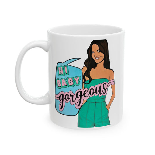 RHOSLC "Hey Baby Gorgeous!" featuring Lisa Barlow, Ceramic Mug